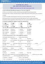 5 đề thi học kì 2 Tiếng Anh 9 mới có đáp án và lời giải chi tiết
